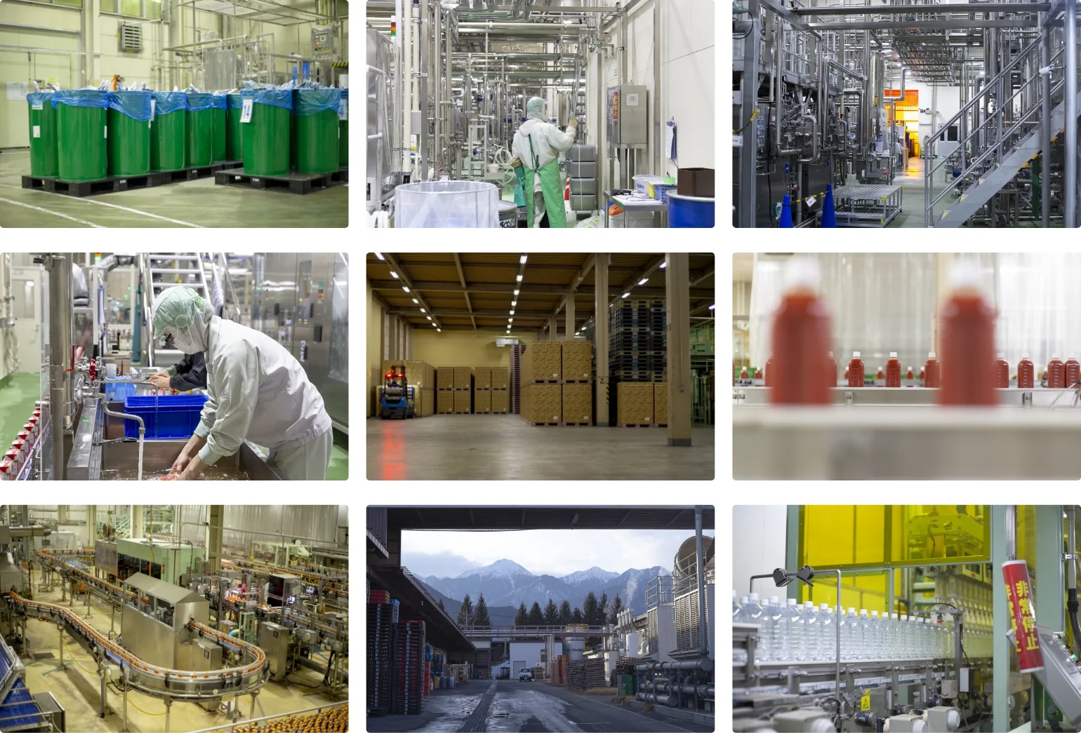 ゴールドパックあずみ野工場内